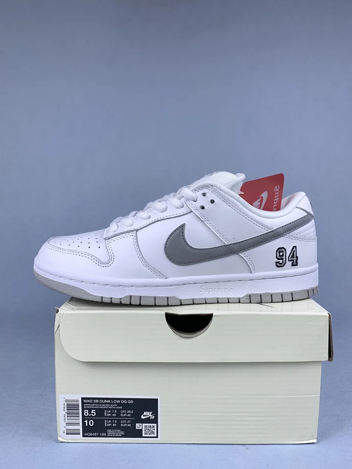 Supreme x Nike SB Dunk Low OG QS Shoes product photo from LabelPicks