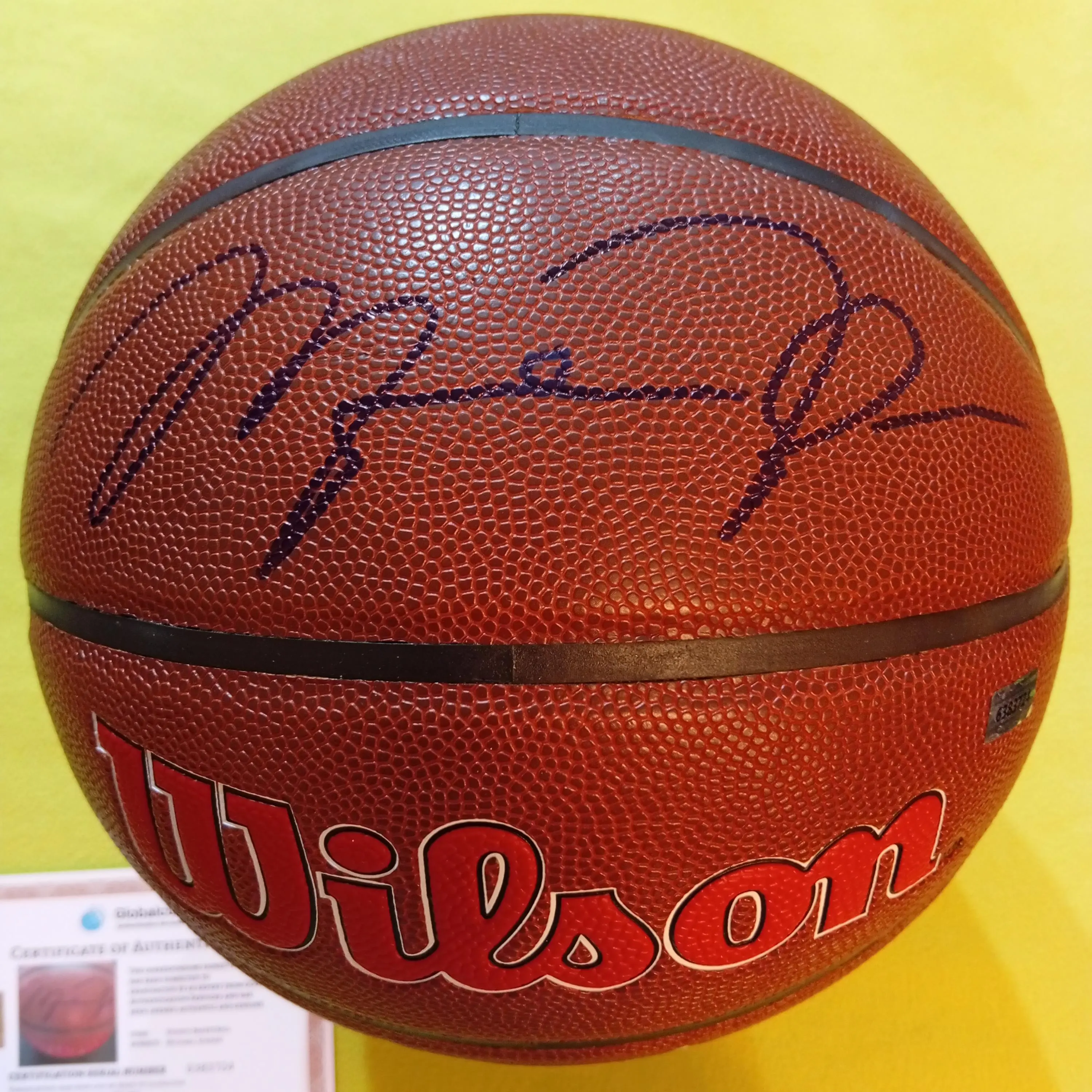 Michael Jordan Signed Autographed Chicago Bulls Basketball With COA