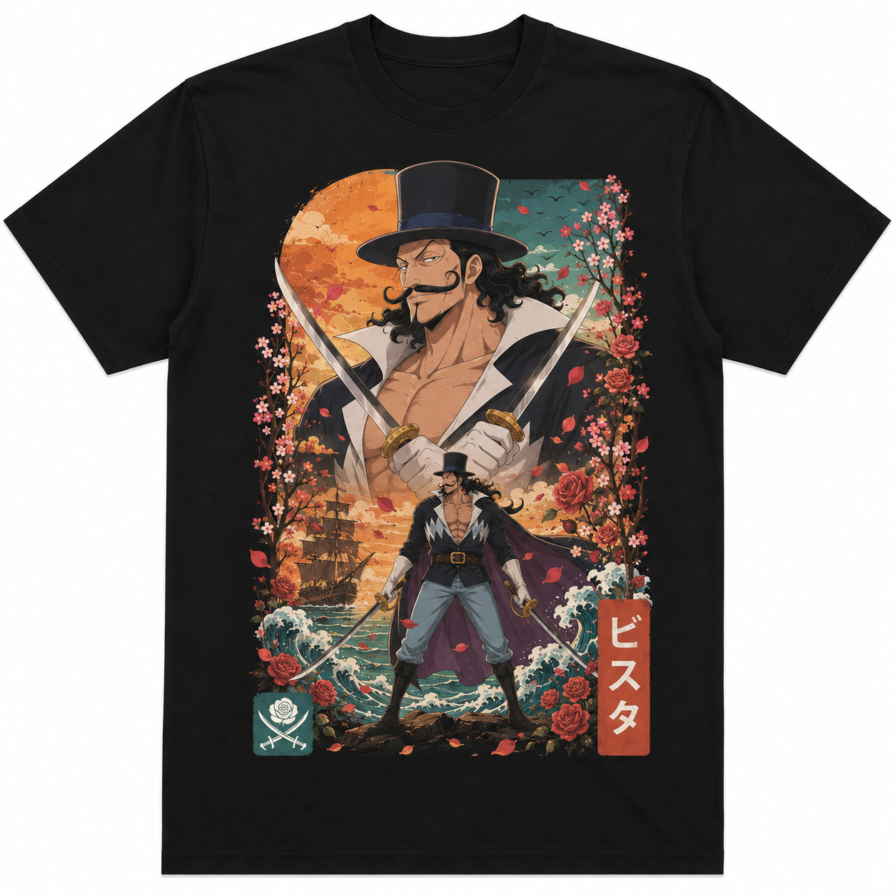 Remera Anime Vista One Piece Manga Corta