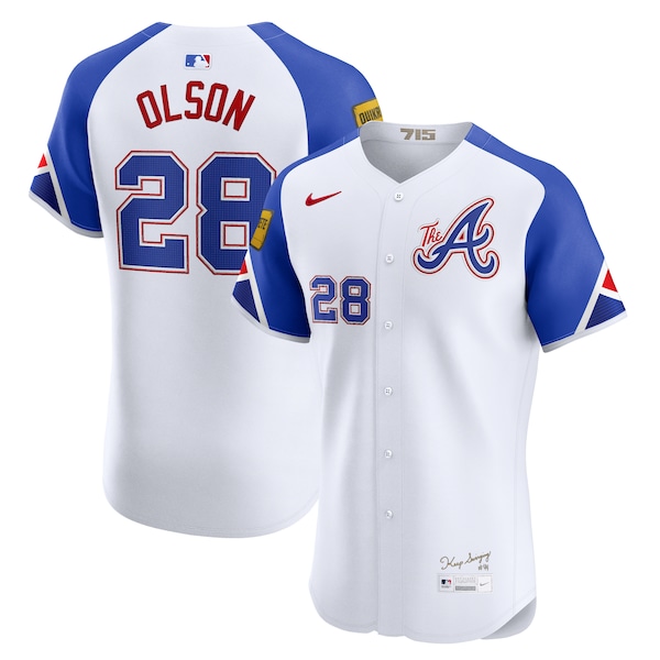 Matt Olson Atlanta Braves Nike City Connect Elite Jersey - White