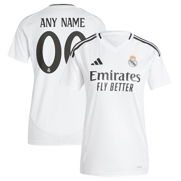 Los Merengues adidas Women's 2024/25 Home Replica Custom Jersey - White