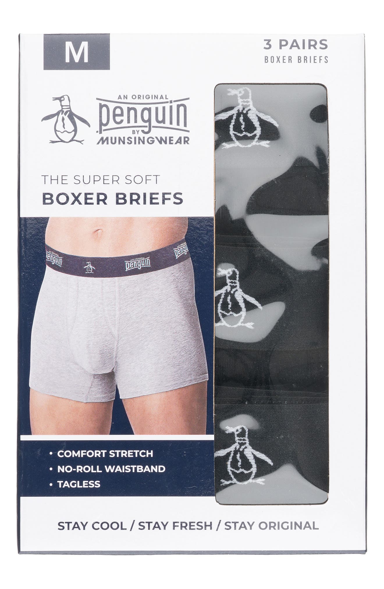 Original Penguin 3-Pack Supersoft Boxer Briefs
