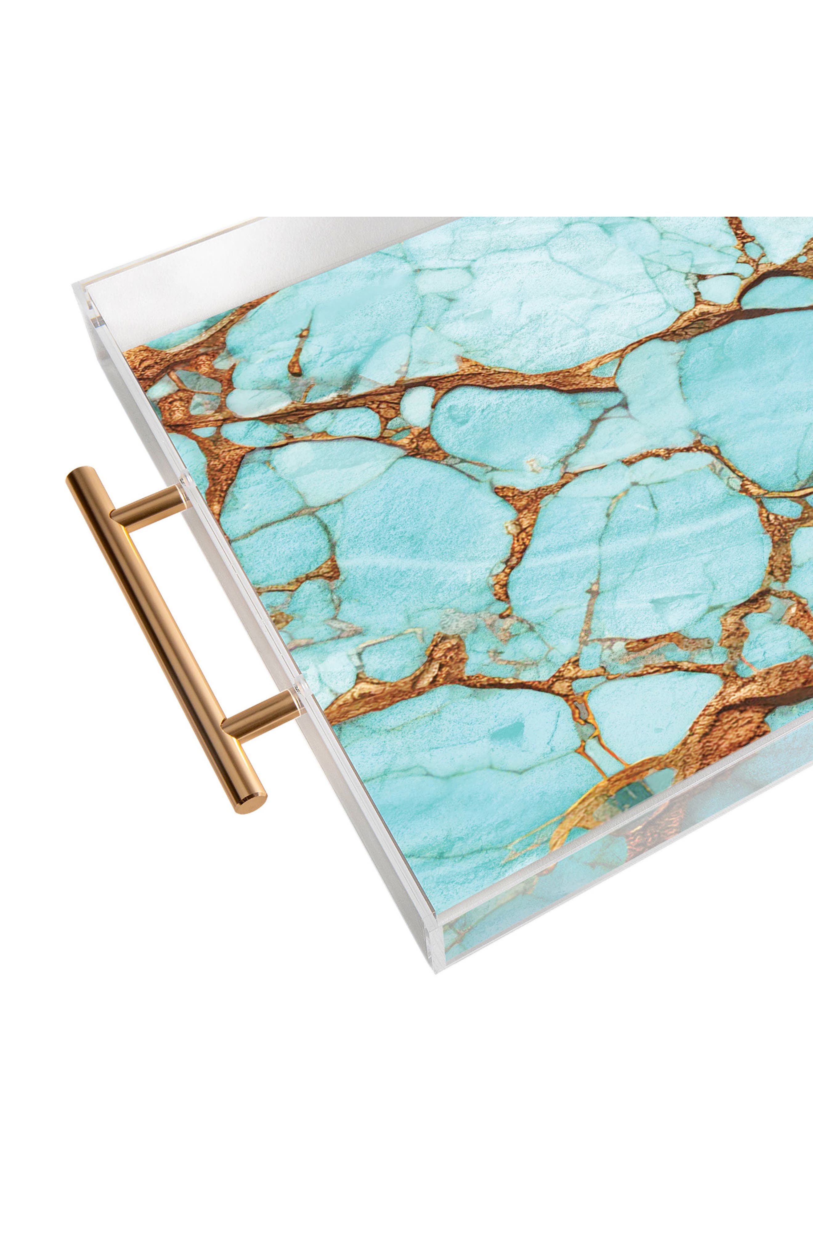 Deny Designs Turquoise Print Tray