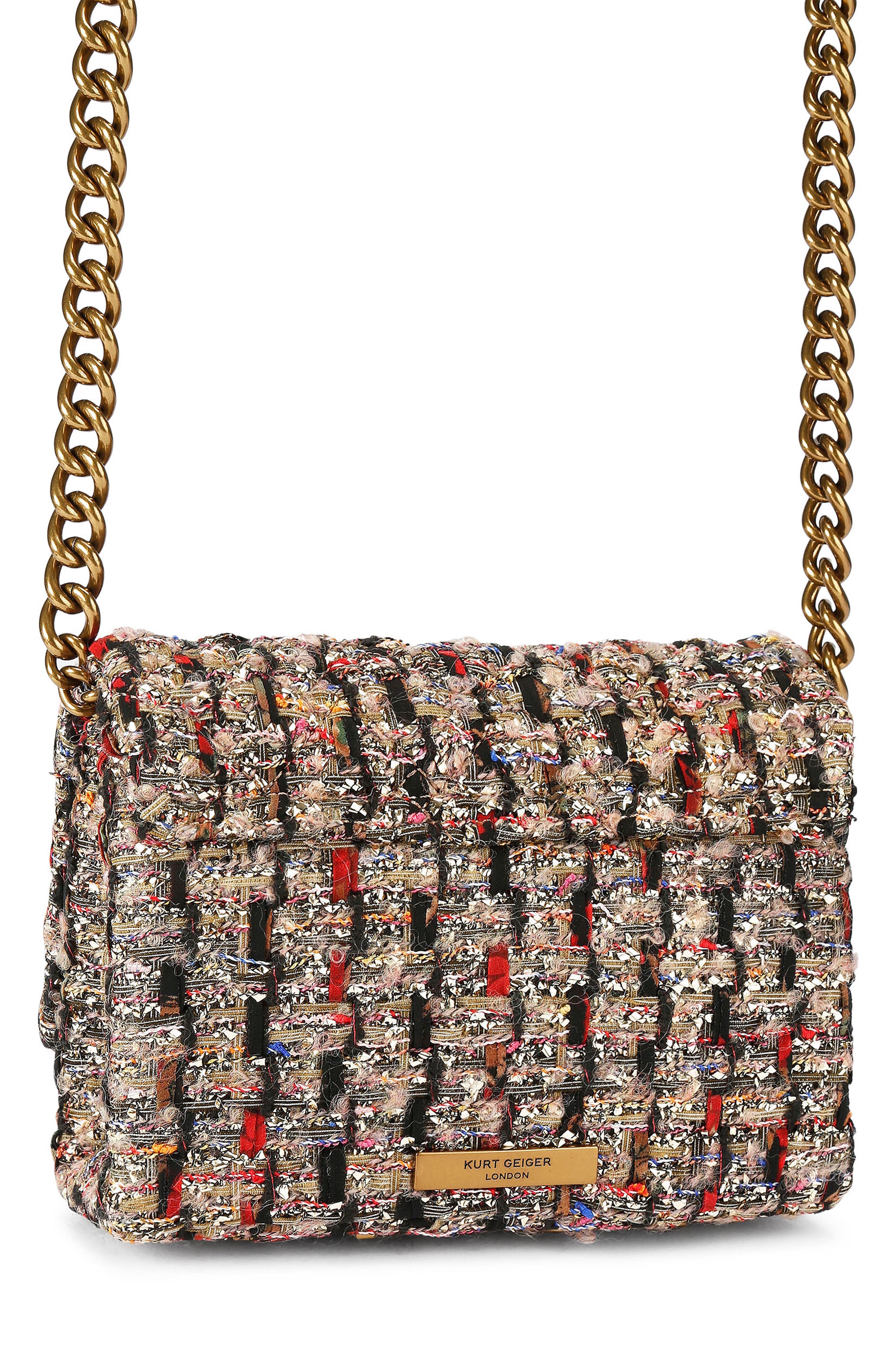 Kurt Geiger London Nano Kensington Boucle Crossbody Bag