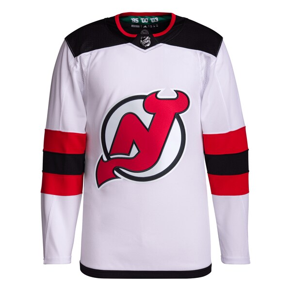 New Jersey Devils adidas Away Primegreen Authentic Jersey – White