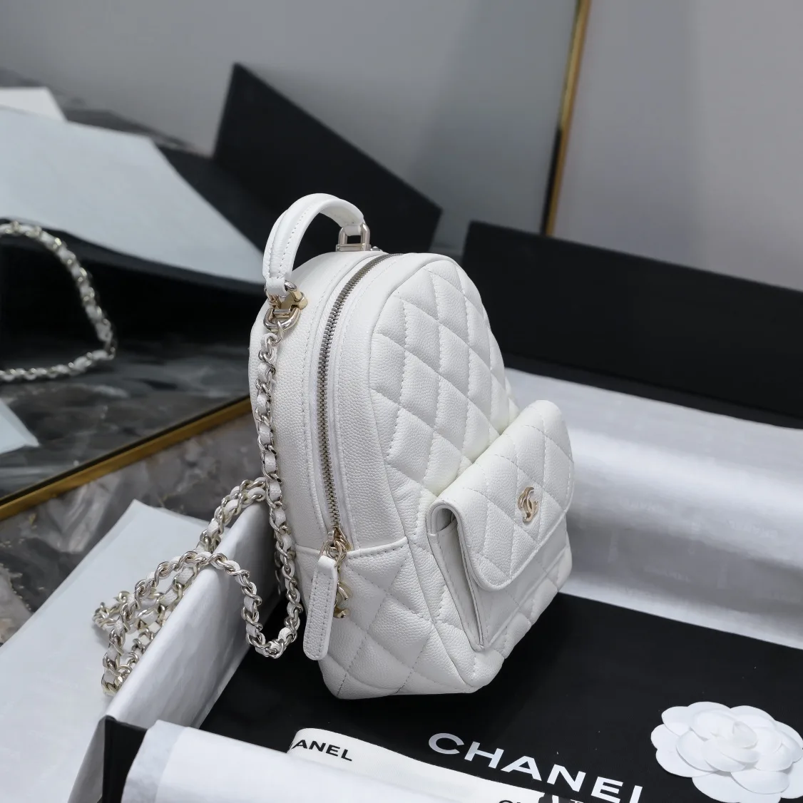 Chanel Grained Leather Backpack product photo from LabelPicks