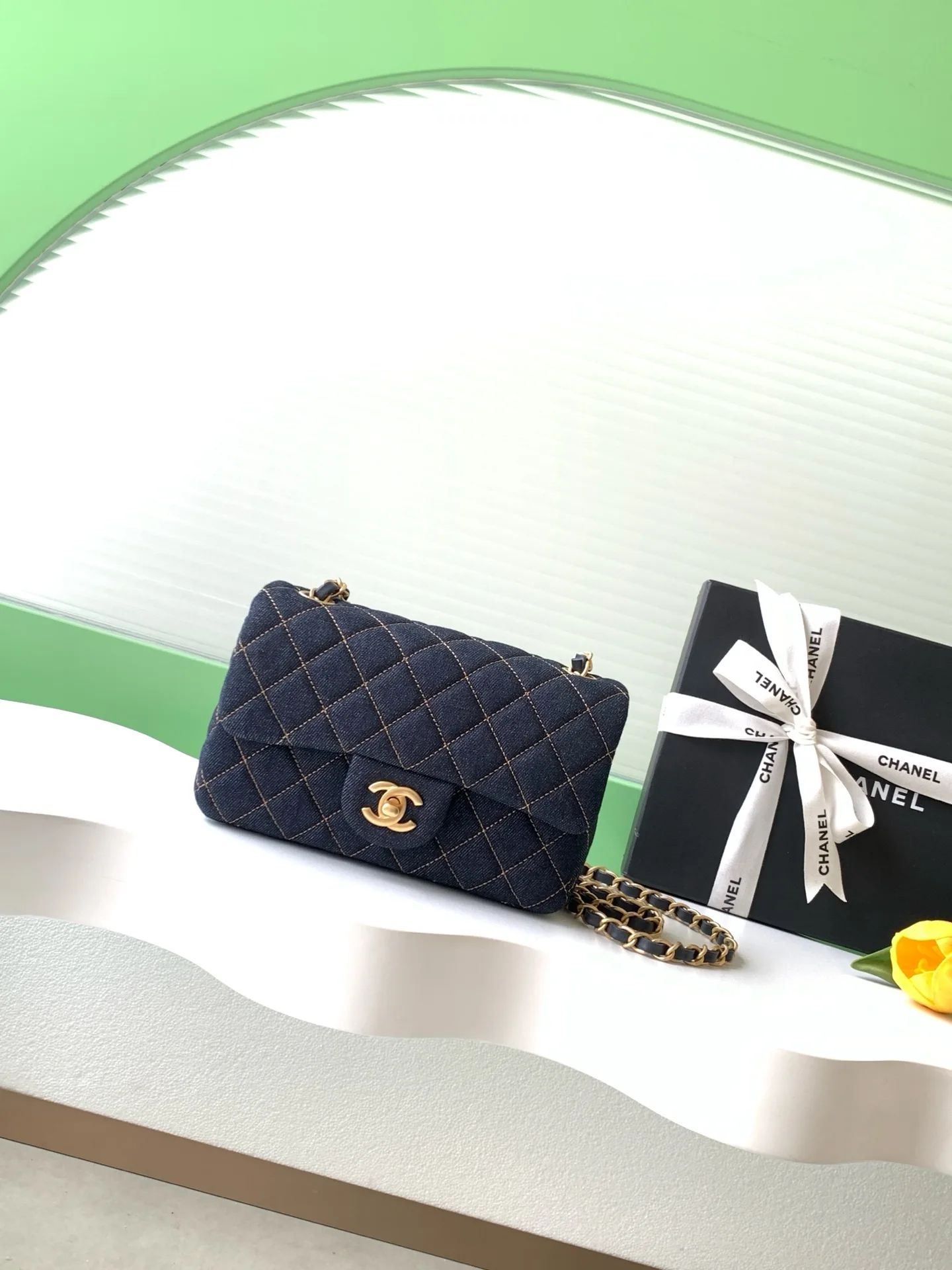 Chanel Classic Flap Navy Quilted Leather Crossbody Bag product photo from LabelPicks