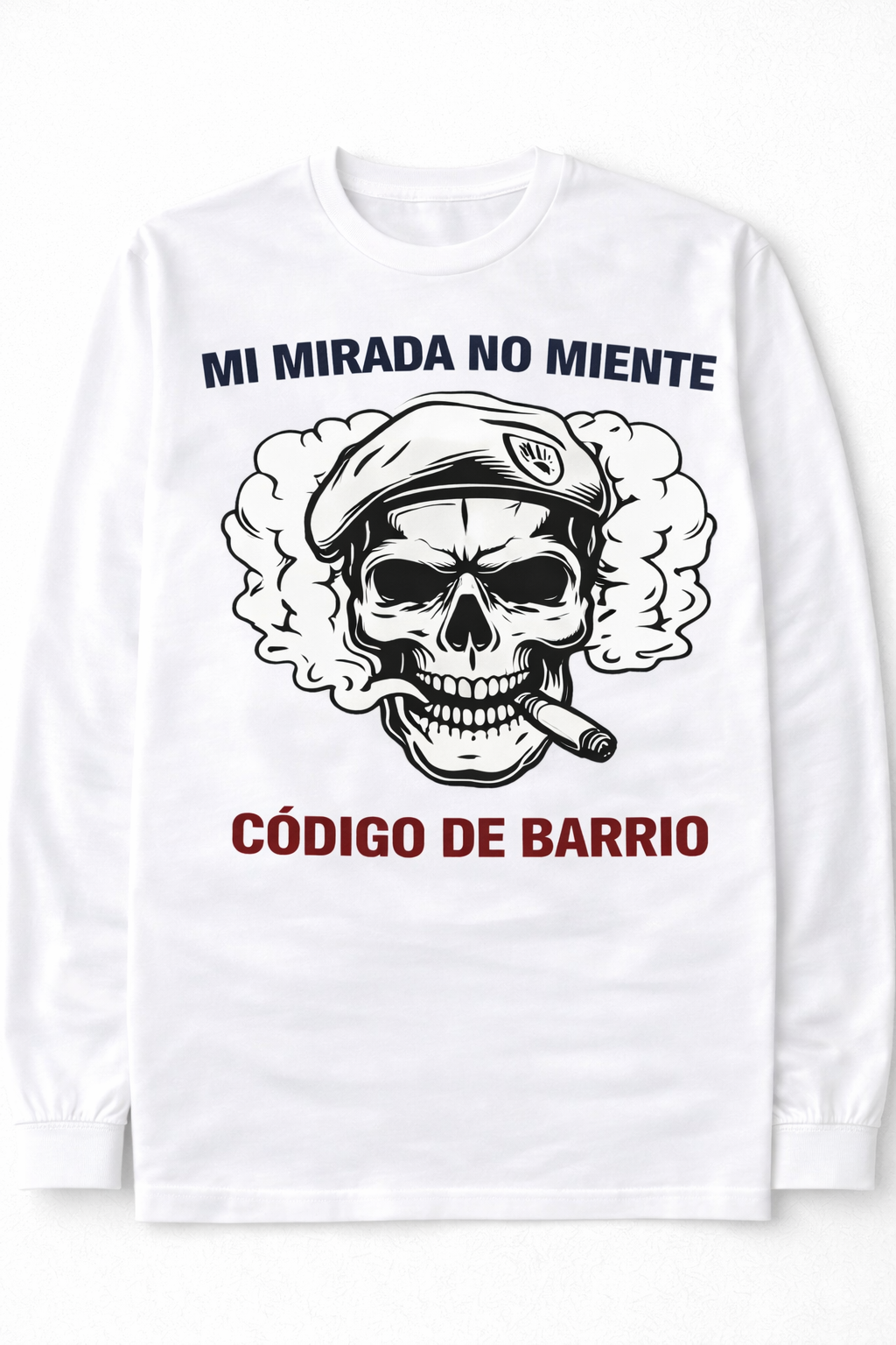 Remera Calavera con Boina y Cigarro | Estilo Urbano Unisex