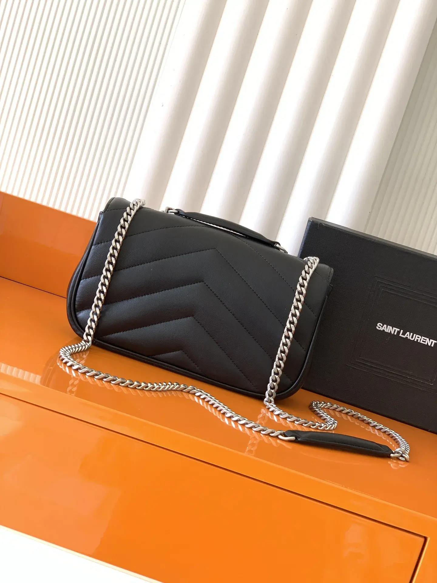 Saint Laurent Loulou Black Lambskin Shoulder Bag product photo from LabelPicks