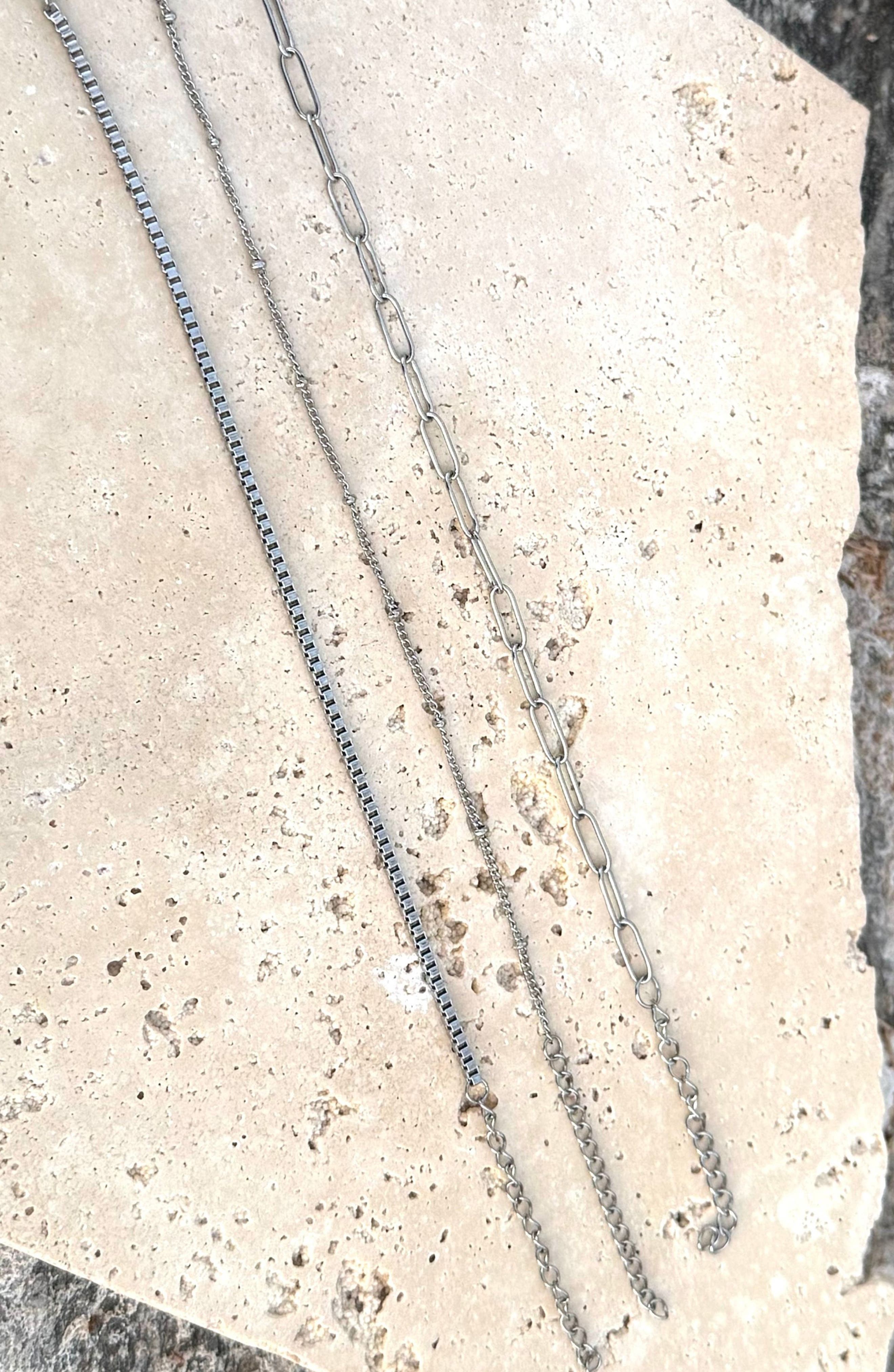 Adornia Set of 3 Stainless Steel Bracelets