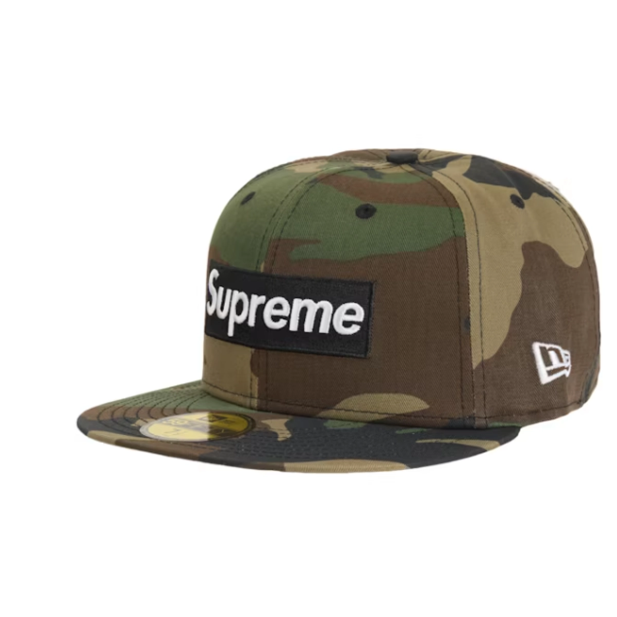 Supreme MLB Teams San Francisco Box Logo New Era 59Fifty Fitted Cap Woodland Camo
