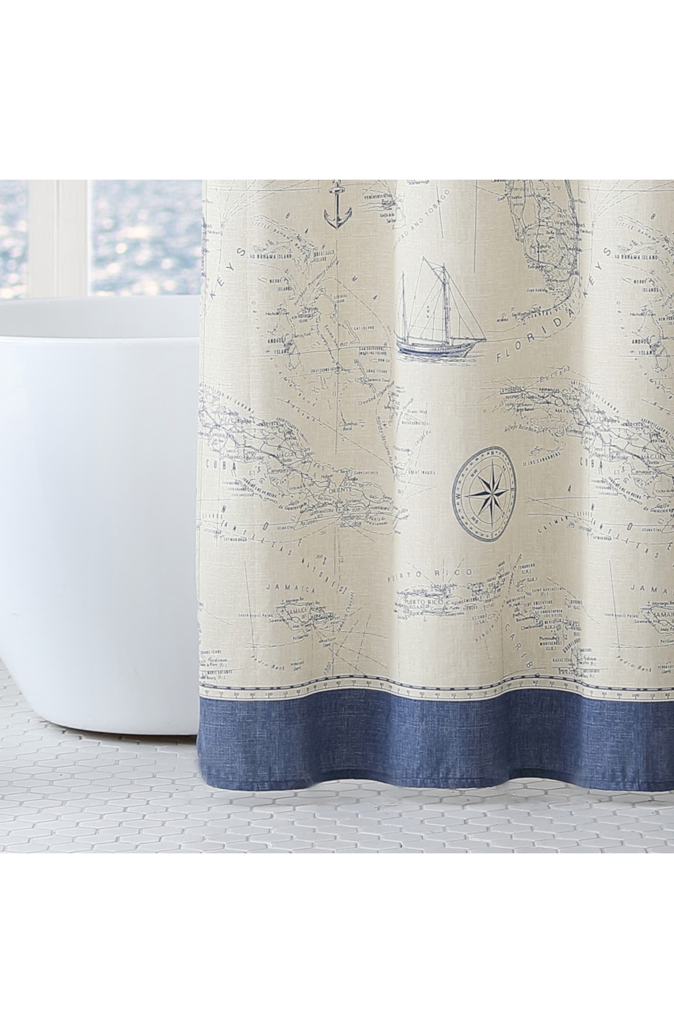 Tommy Bahama Caribbean Sea Shower Curtain