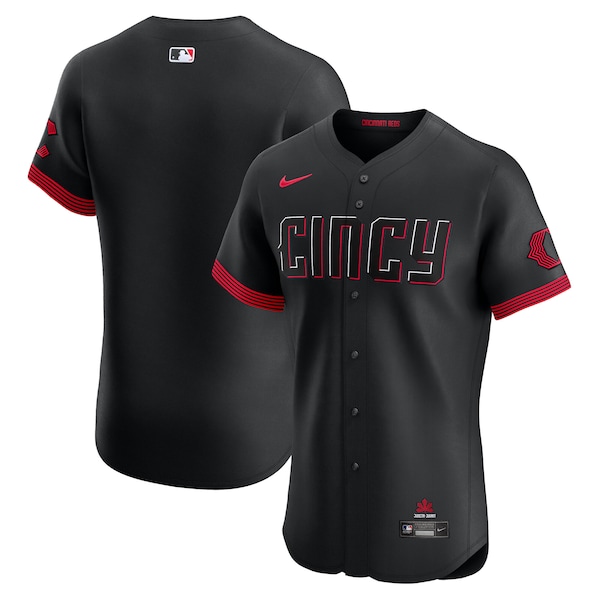 Cincinnati Reds Nike City Connect  Elite Jersey - Black