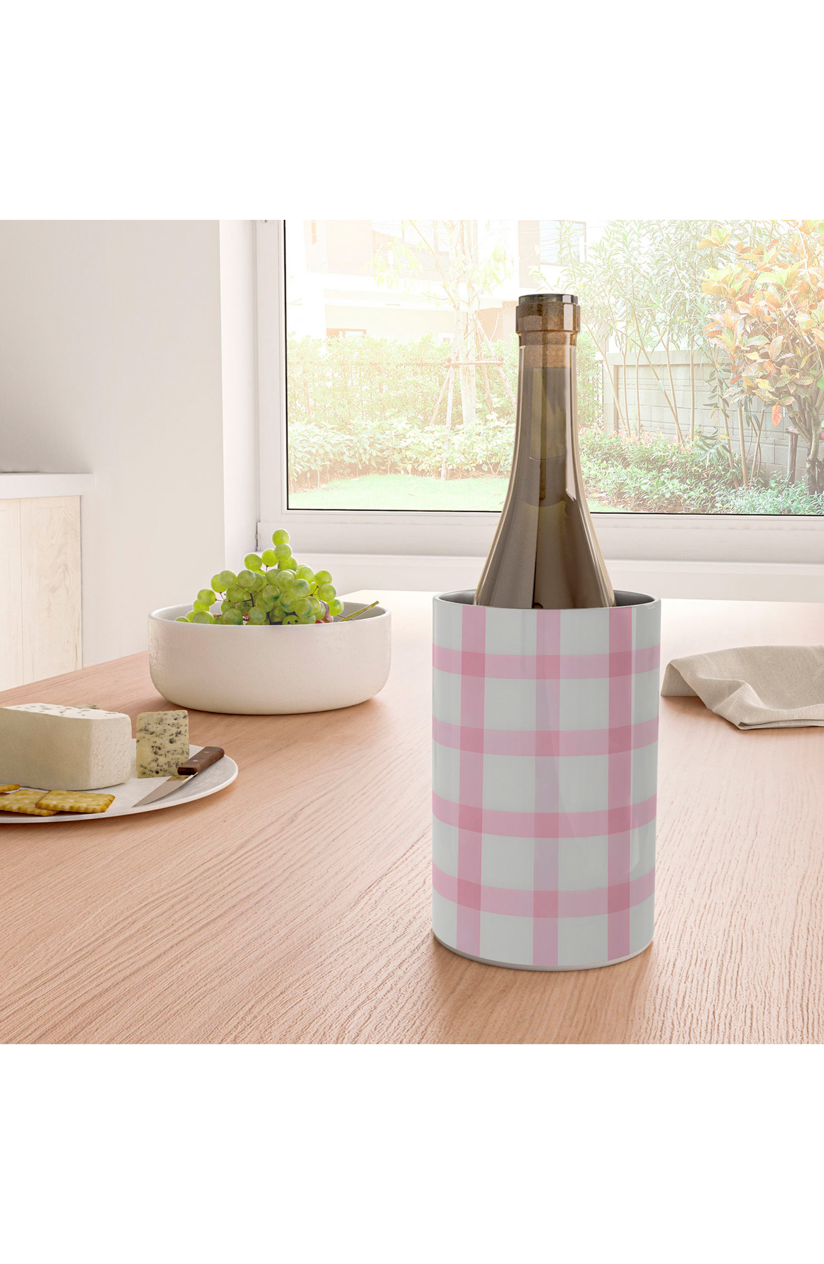 Deny Designs Checkered Watercolor Wine Chiller