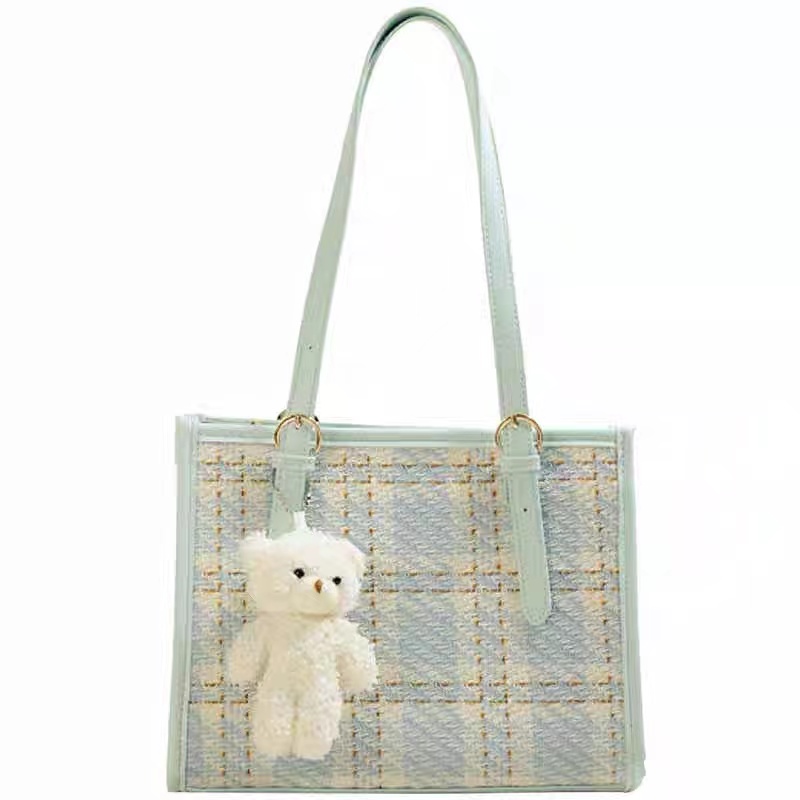 Large-capacity embroidered thread bag spring and summer new fashion one-shoulder underarm bag