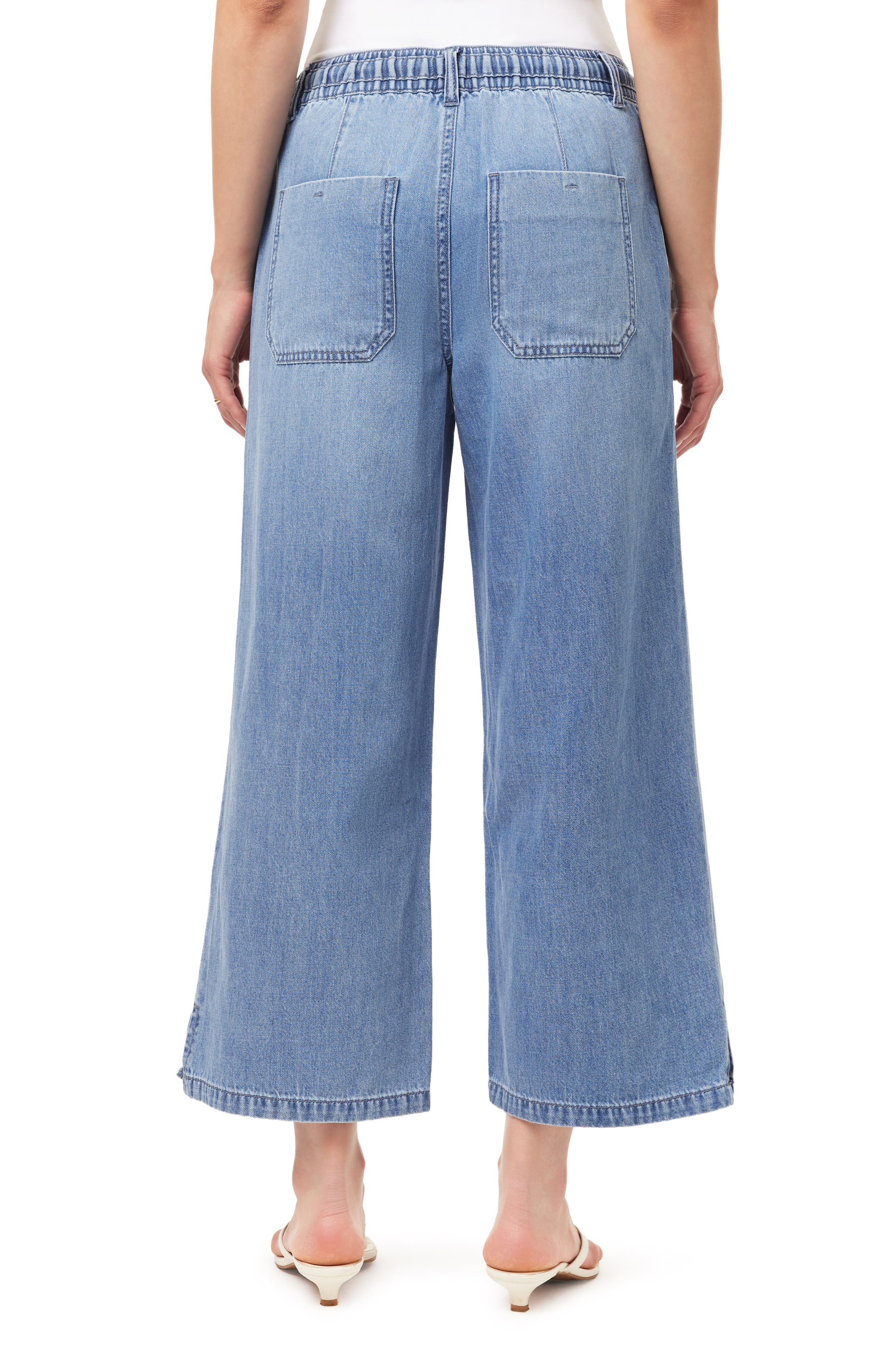 Kensie Drawstring Wide Leg Jeans