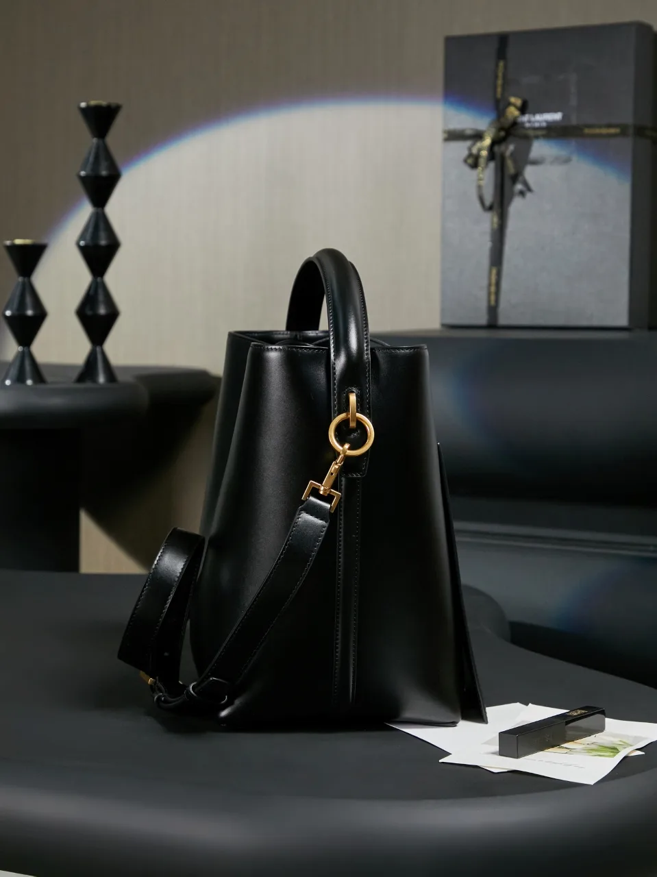 Saint Laurent Calfskin Bucket Bag product photo from LabelPicks