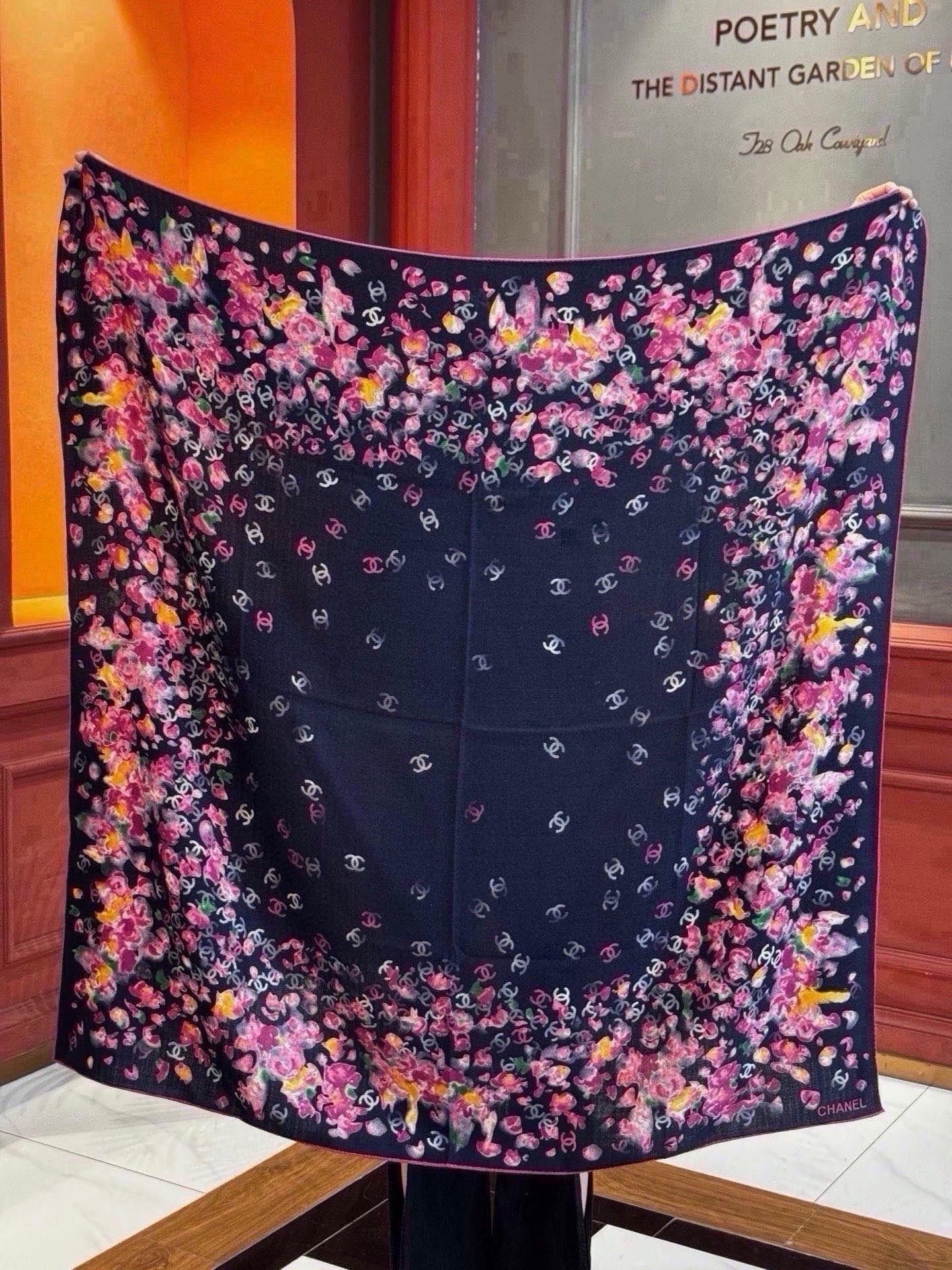 Chanel 140 Reversible Shawl
