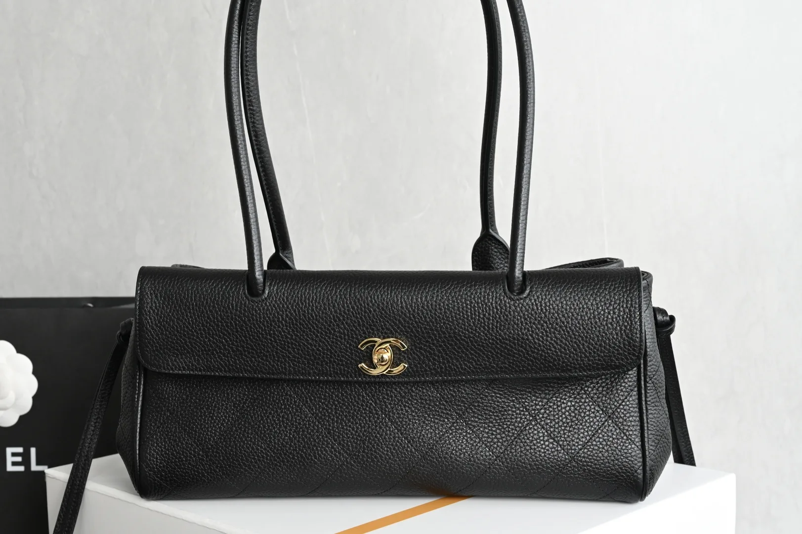 Chanel Black Calfskin Shoulder Bag product photo from LabelPicks