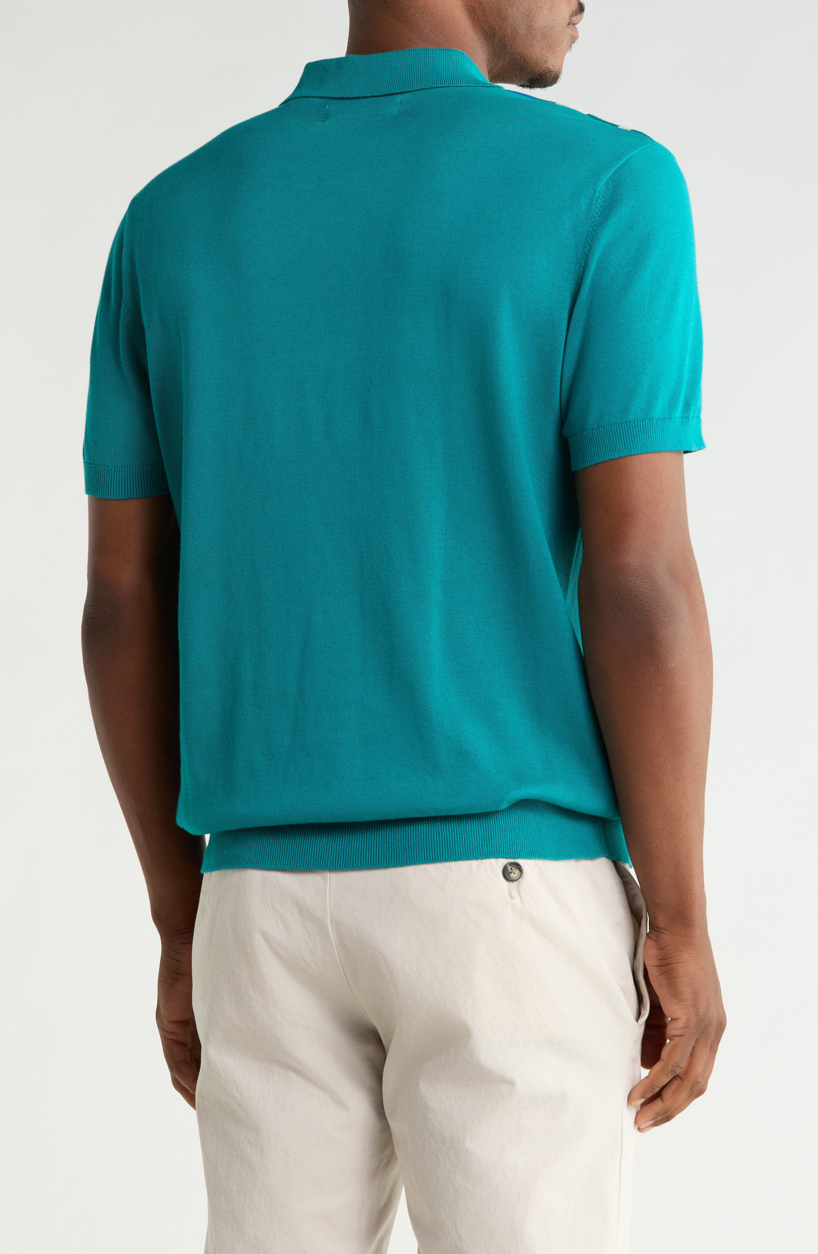 Original Penguin Stripe Cotton Polo Sweater