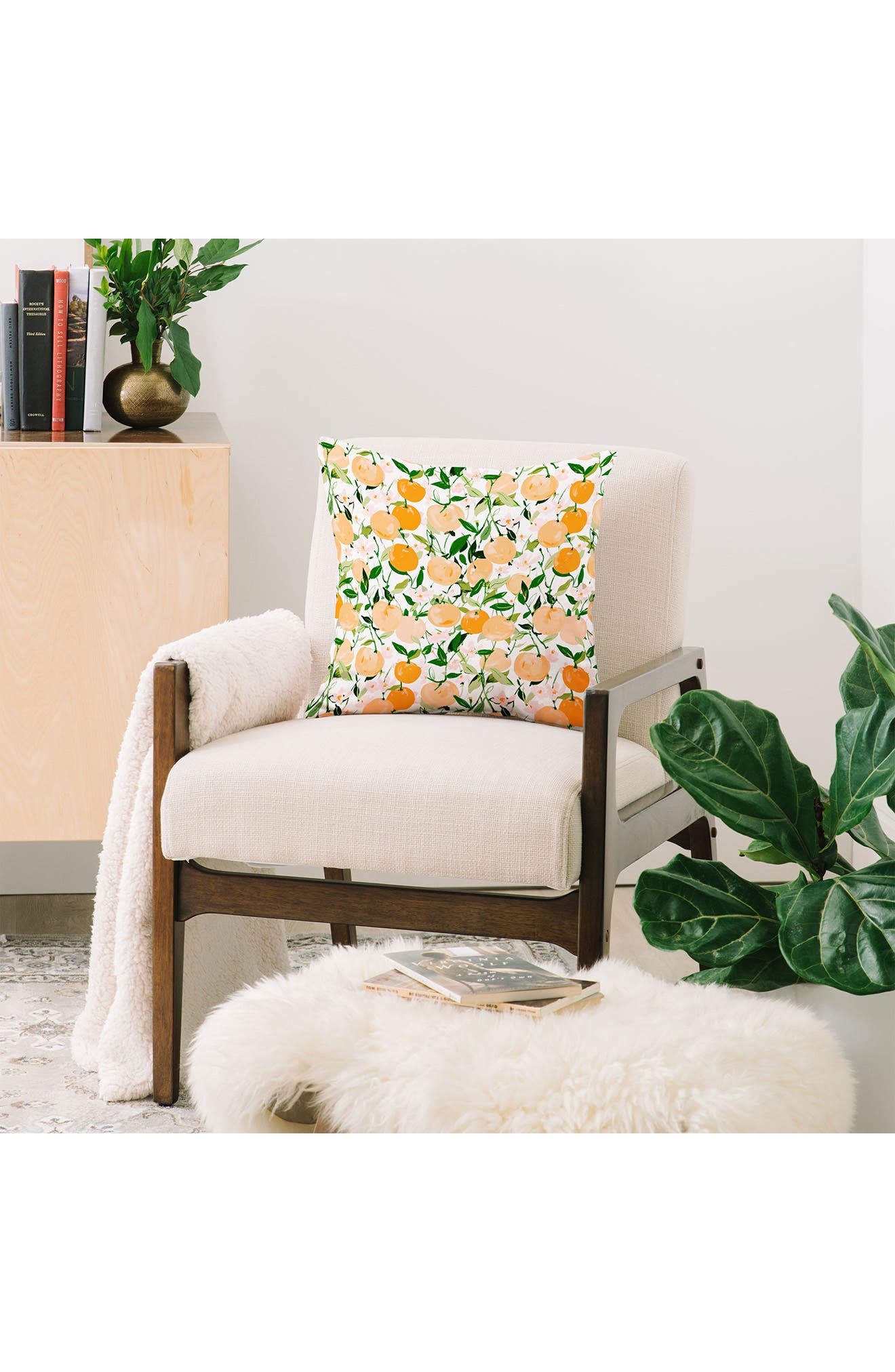 Deny Designs Alison Janssen Spring Clementine Throw Pillow