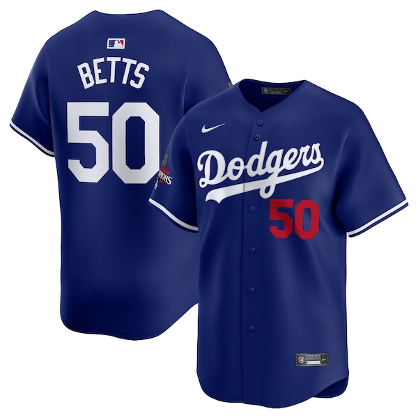 Mookie Betts Los Angeles Dodgers Nike 2024 World Series Champions Alternate Limited Player Jersey - Royal