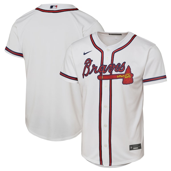 Atlanta Braves Nike Youth Home Replica Jersey - White