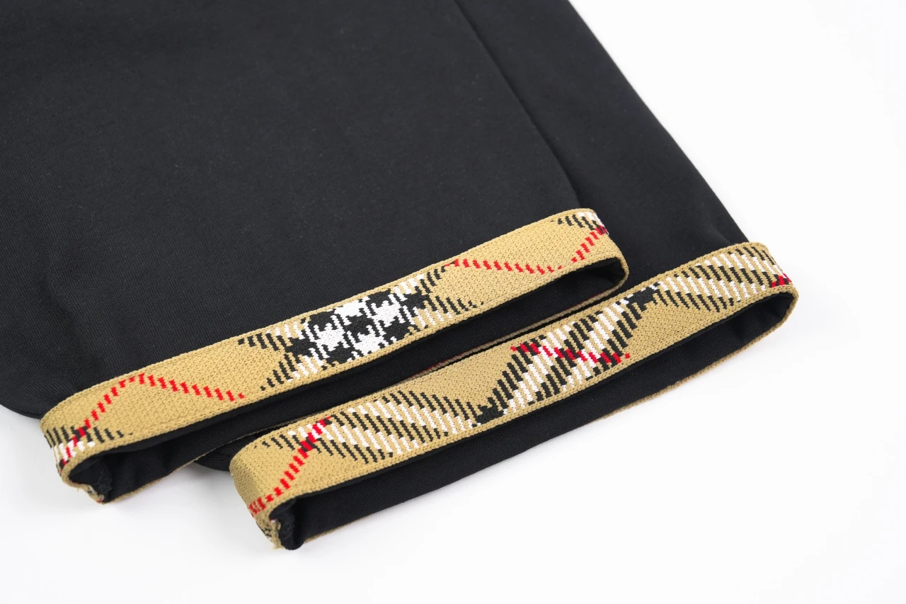 Burberry Black Check Sleeve Trim Crewneck T-Shirt product photo from LabelPicks