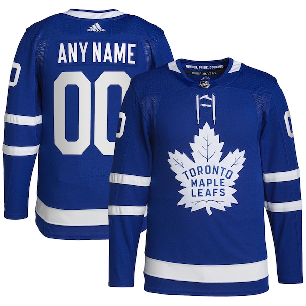 Toronto Maple Leafs adidas  Home  Primegreen Authentic Custom Jersey - Royal