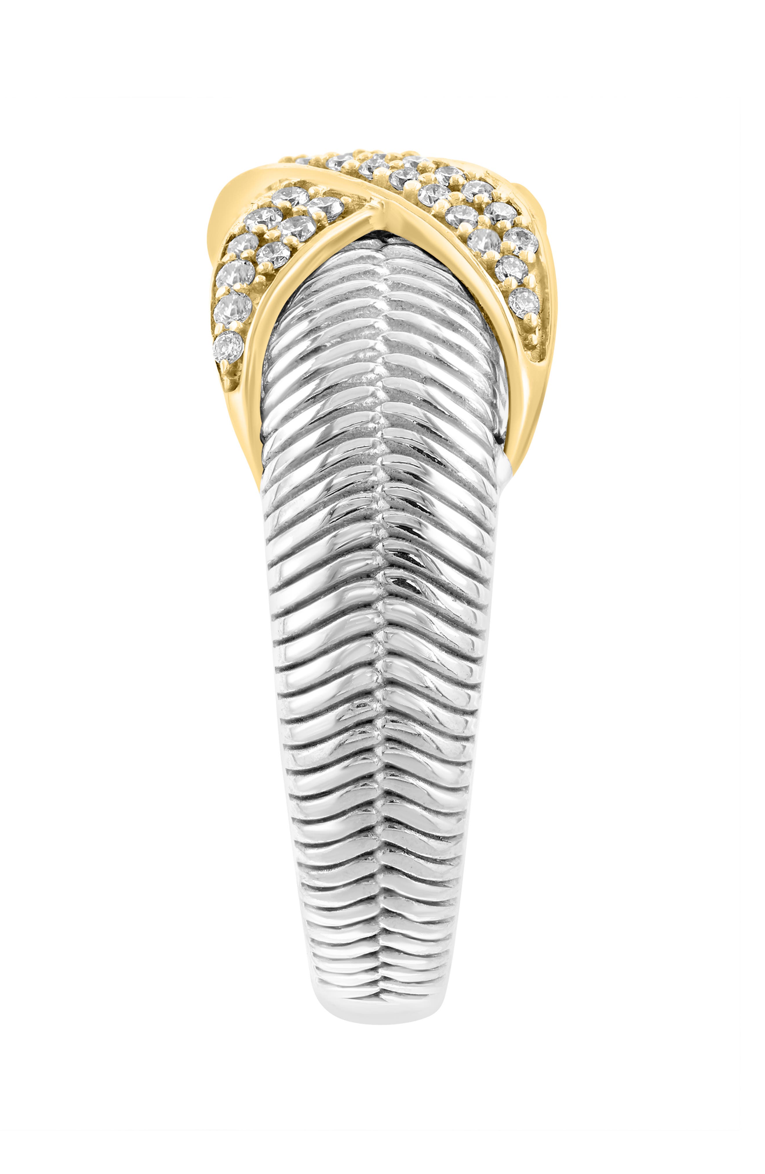 EFFY Two-Tone Pavé Diamond Ring