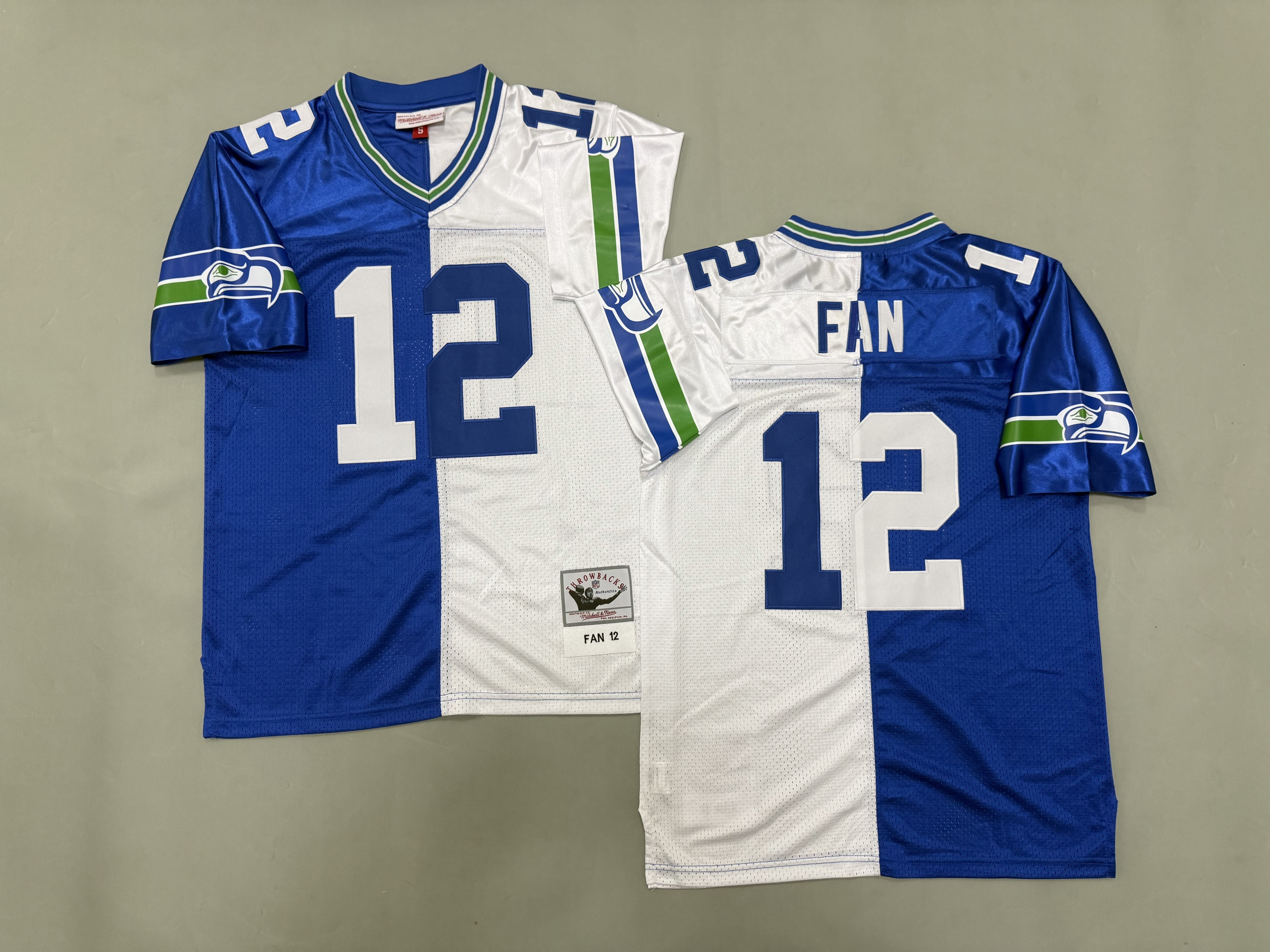 12th Fan Seattle Seahawks Authentic Split Throwback Retired Player Jersey