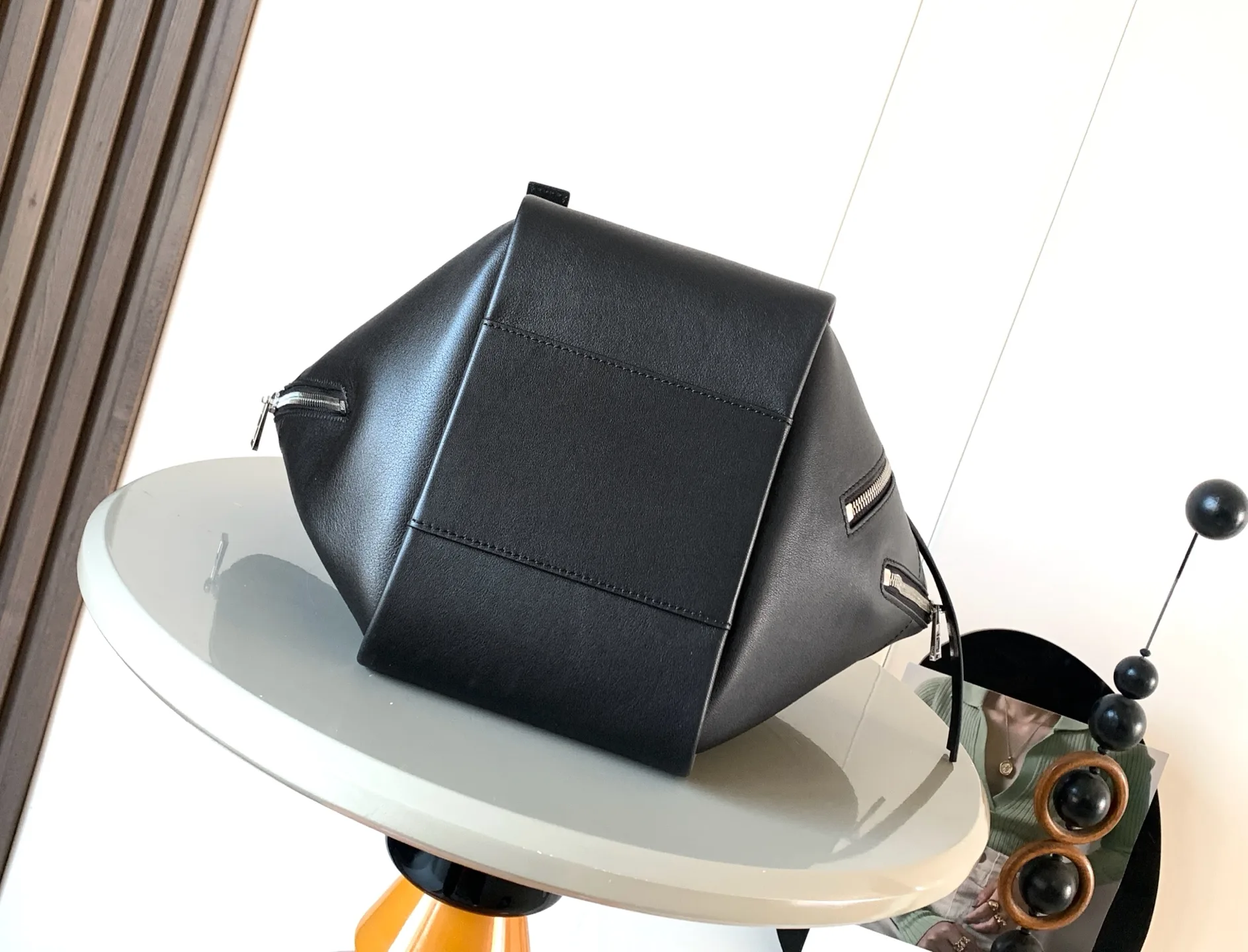 Loewe Hammock Black Calfskin Top Handle Bag product photo from LabelPicks