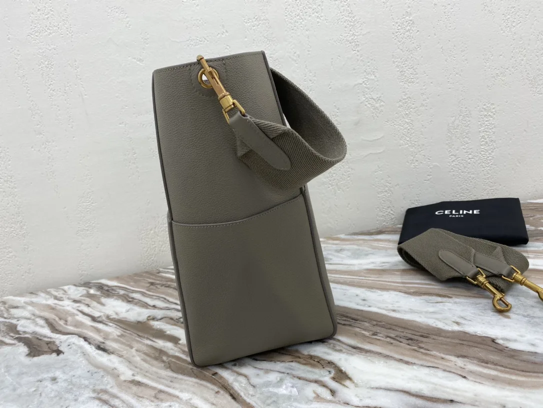 Celine Sangle Woven Leather Bucket Bag product photo from LabelPicks