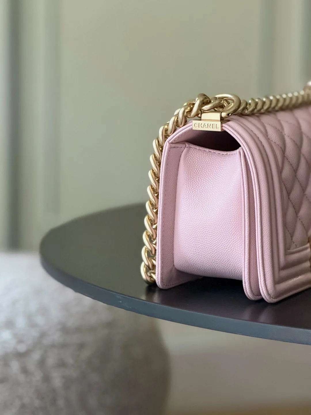 Chanel Pink Quilted Leather Crossbody Bag product photo from LabelPicks