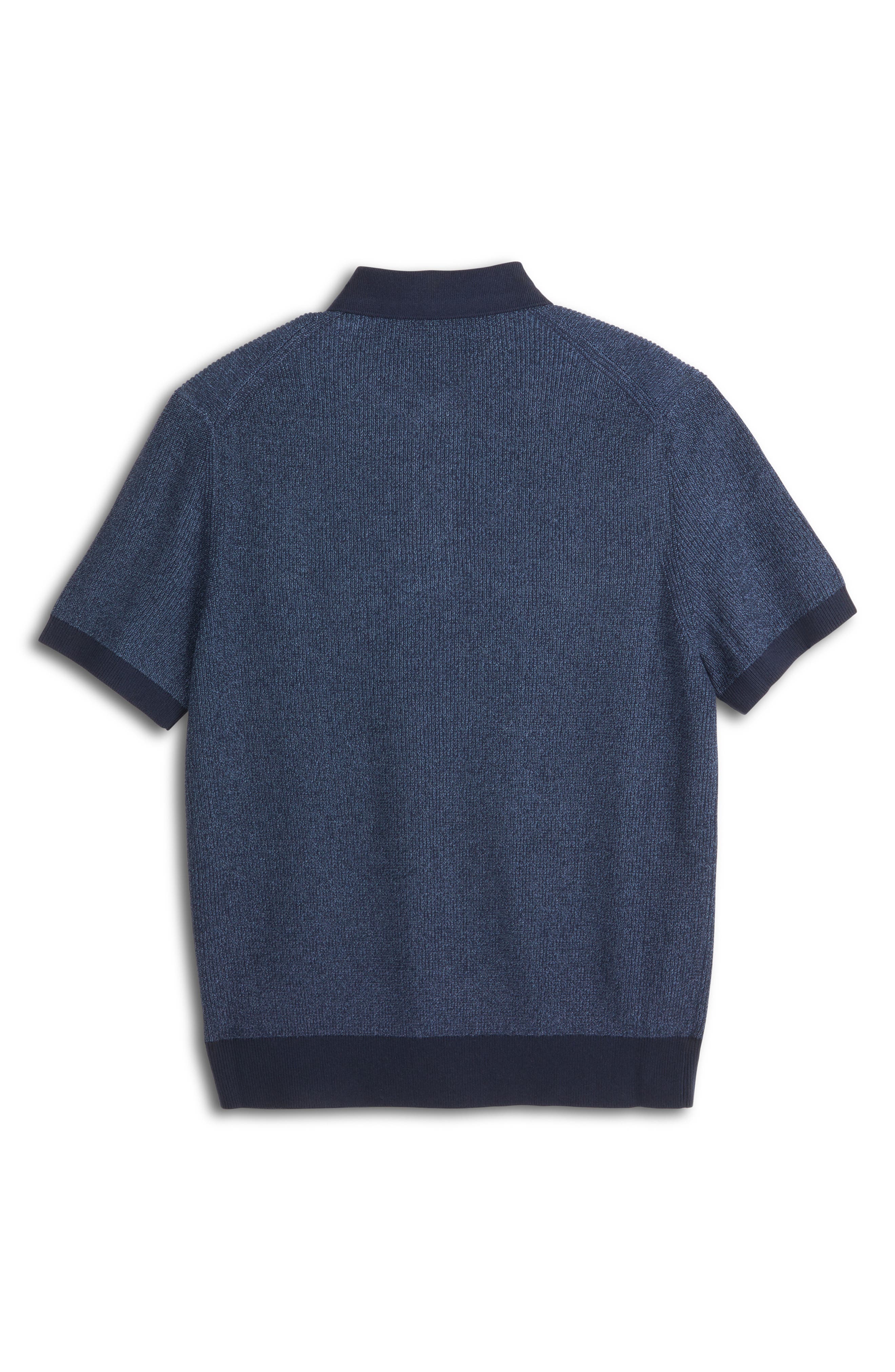 Scotch & Soda Recycled Cotton Blend Polo Sweater