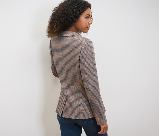 Karierter Sweatblazer
