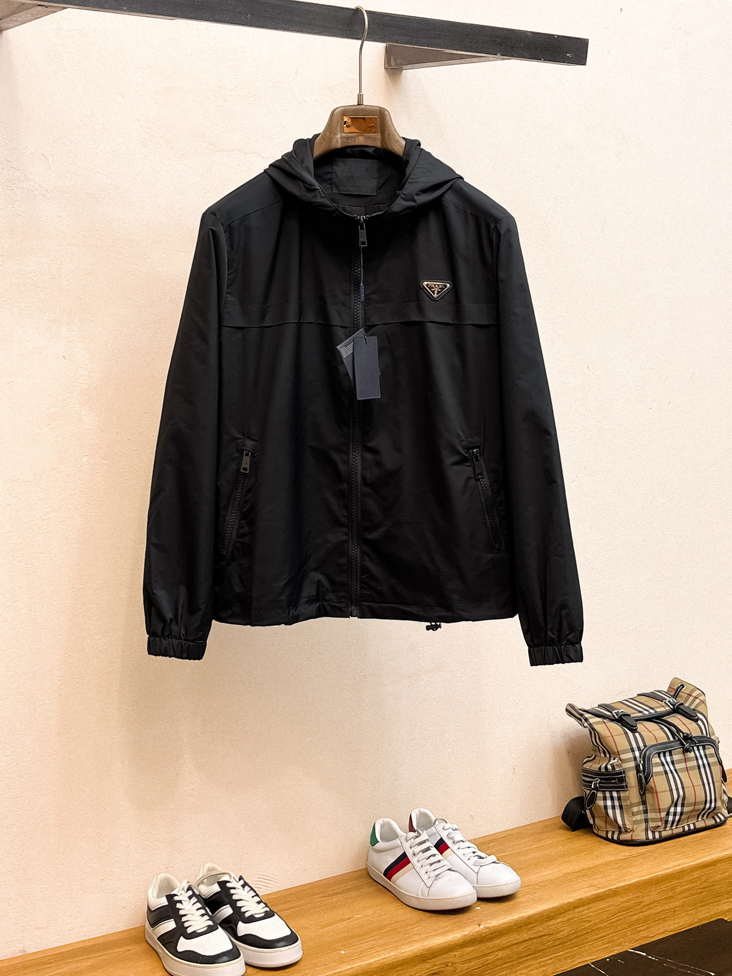 0916 New high quality feature pattern crew-neck jacket
