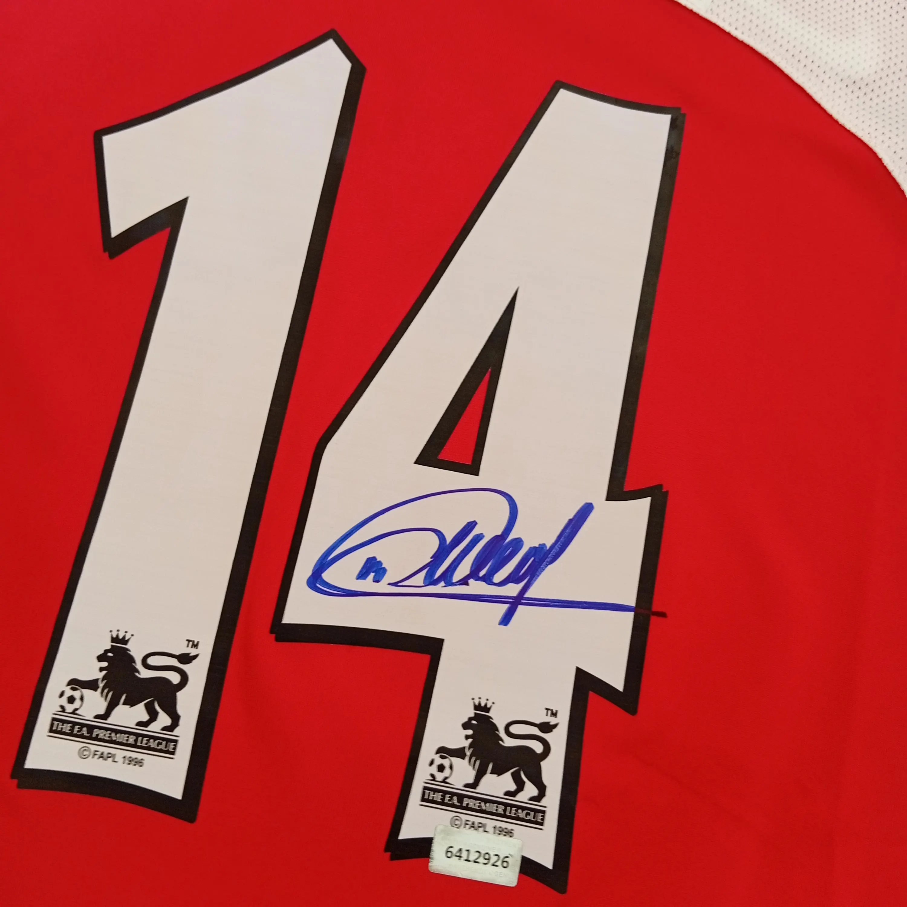 Thierry Henry Signed Autographed Arsenal FC Soccer Jersey With COA