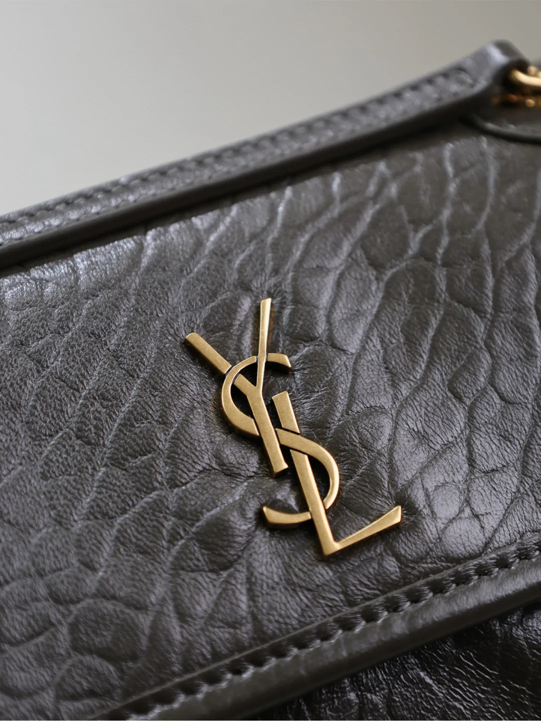 Saint Laurent Green Niki Lambskin Crossbody Bag product photo from LabelPicks