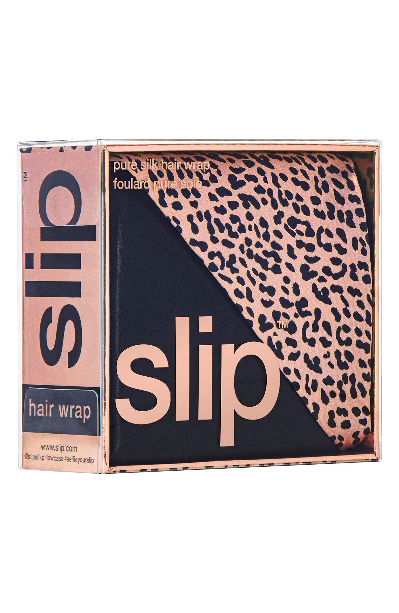 slip Wild Leopard Silk Hair Wrap
