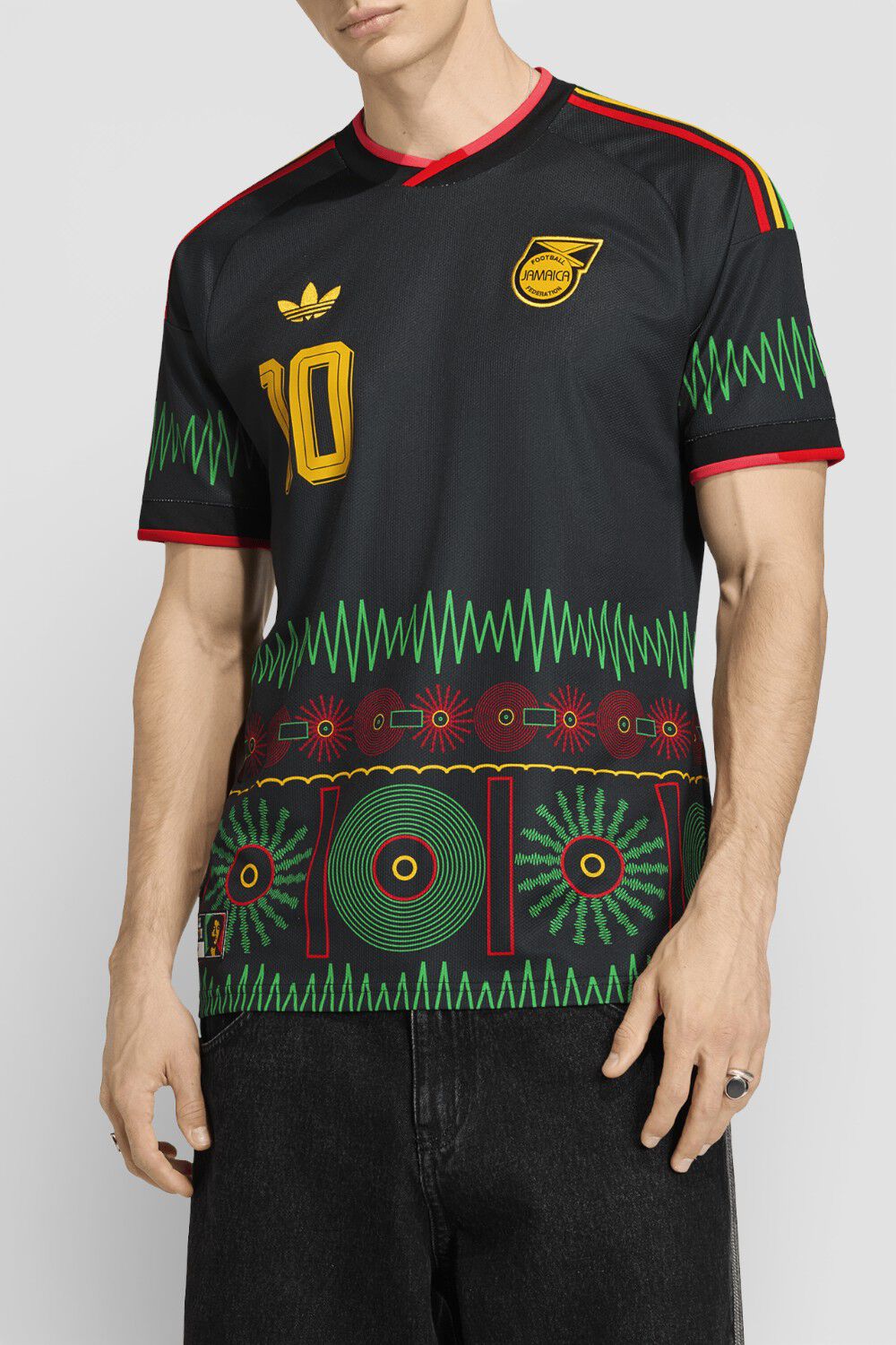 ADIDAS ORIGINALS חולצת פולו כדורגל בוב מארלי X אדידס