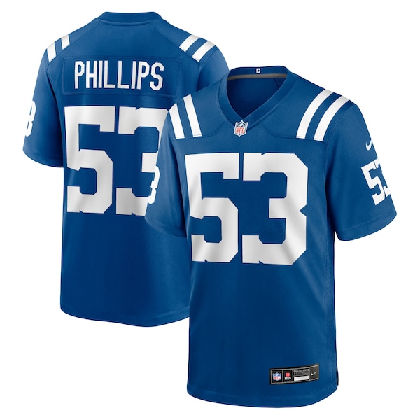 Jacob Phillips Indianapolis Colts Nike Team Game Jersey -  Royal
