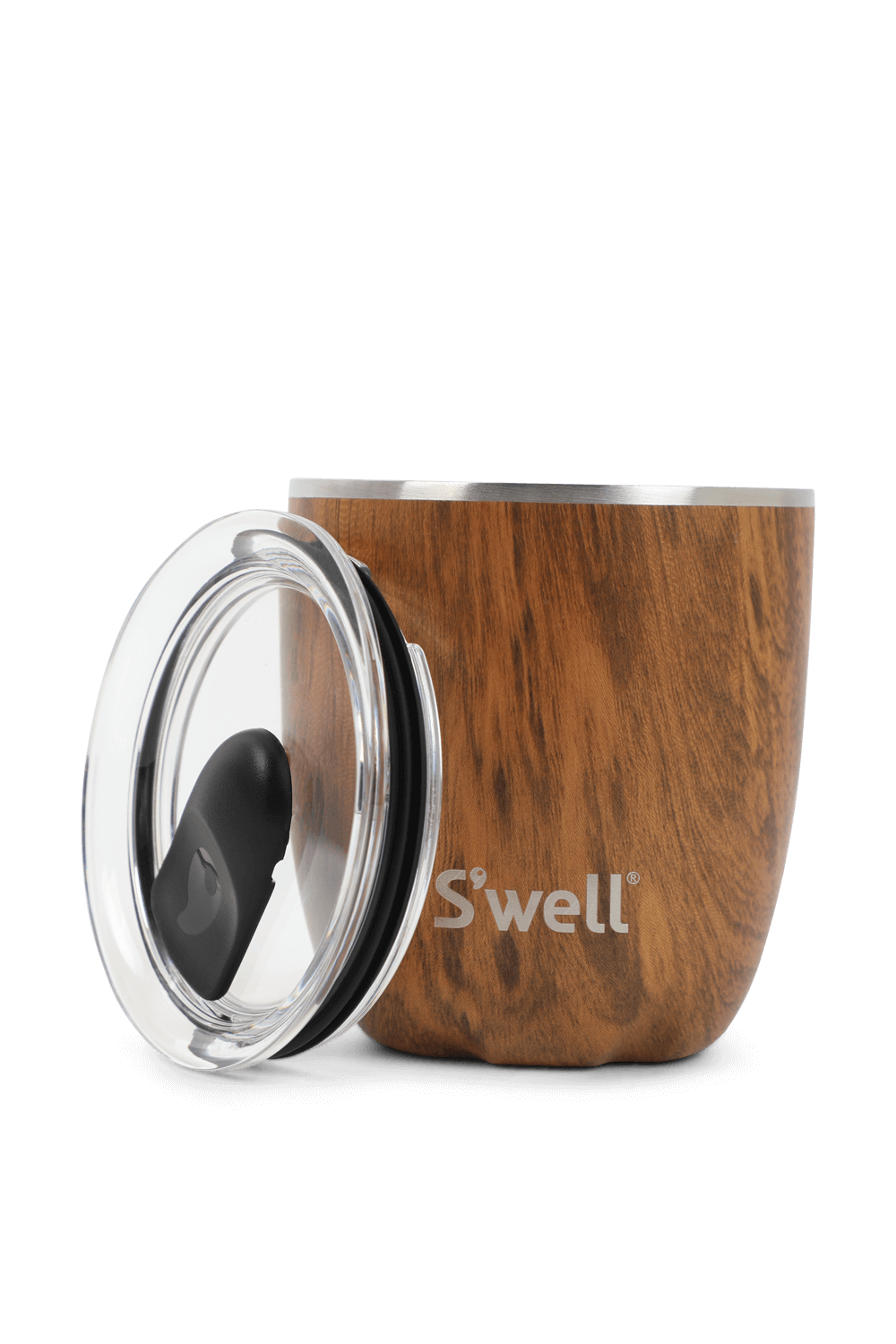 SWELL כוס שיש 290 מ''ל חומה עם מכסה
