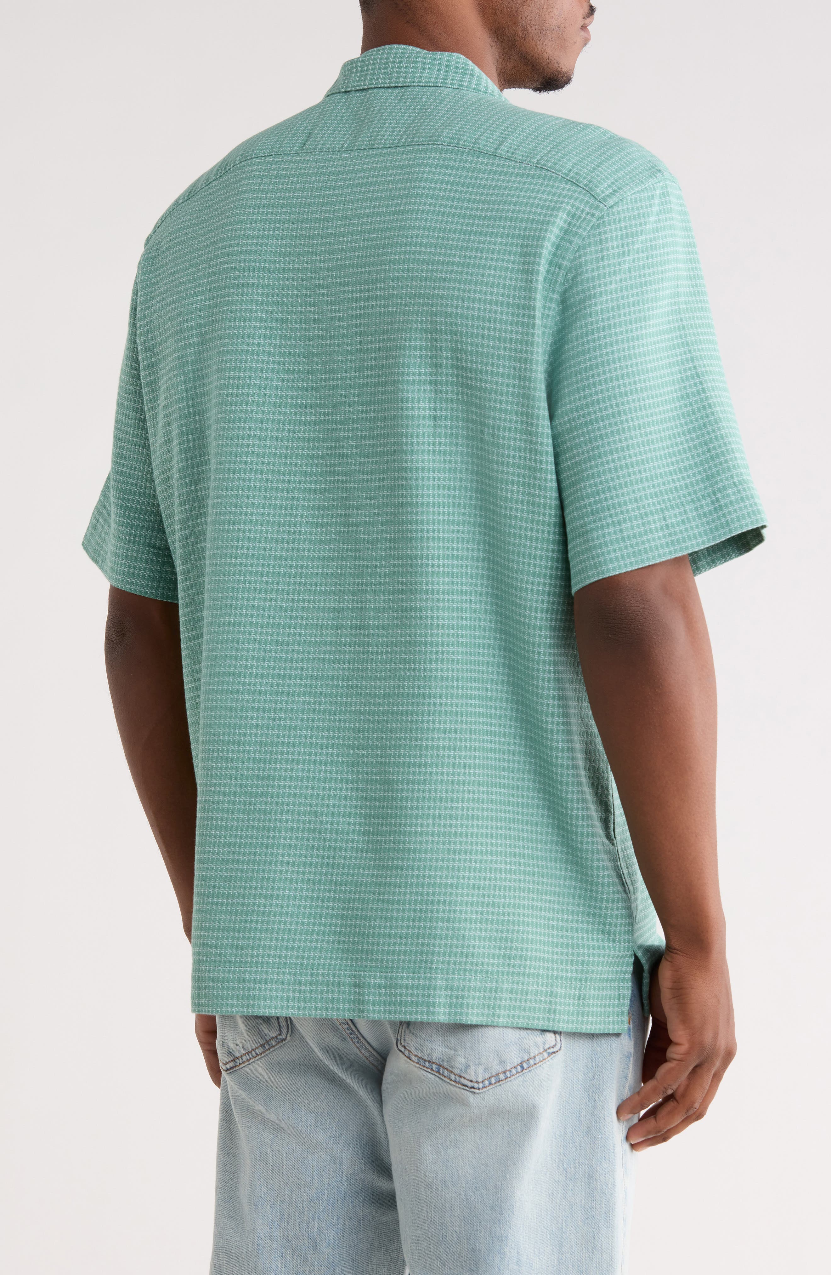 Original Penguin Dobby Grid Camp Shirt