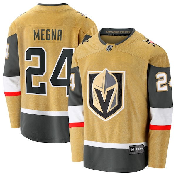 Jaycob Megna Vegas Golden Knights  Home Breakaway Jersey - Gold