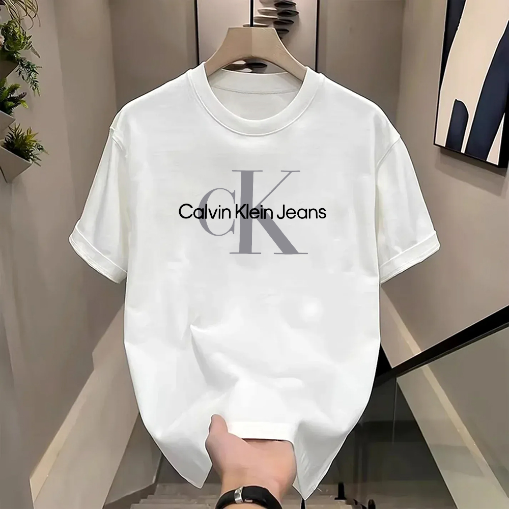 Classic Letter Logo Print Round Neck T-Shirt
