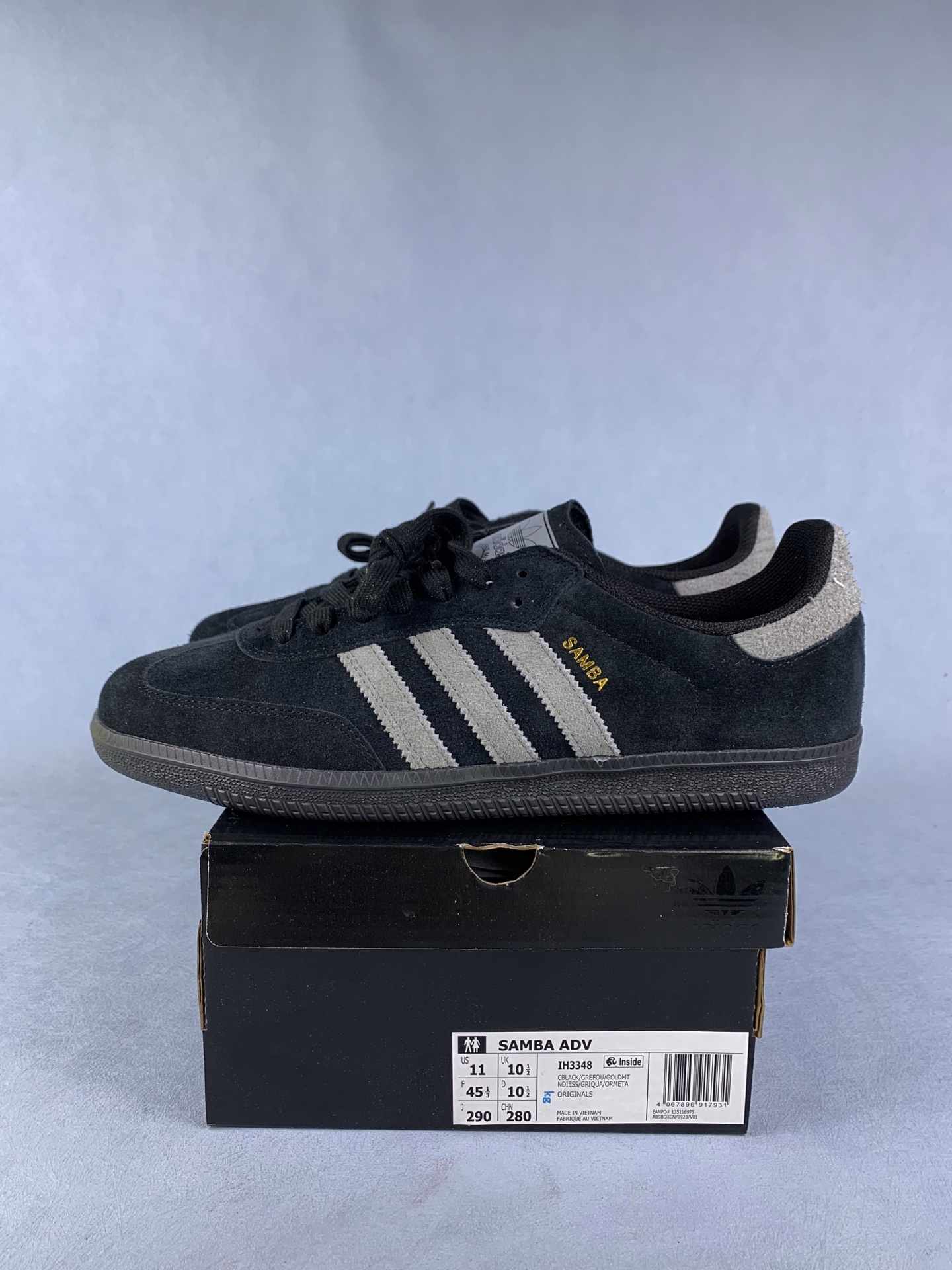 adidas Samba ADV Core Black Grey Shoes