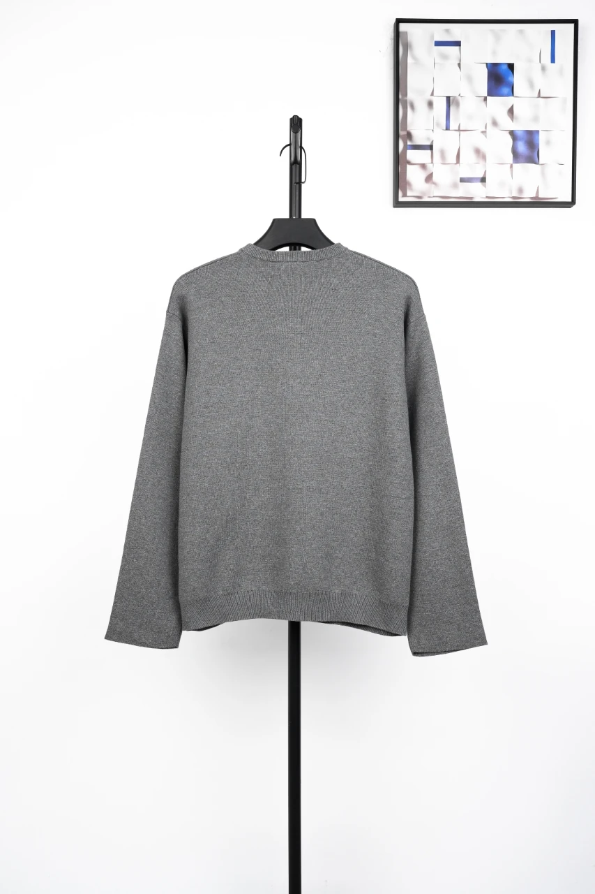 LOEWE Grey Studded Wool Cardigan Jacket product photo from LabelPicks