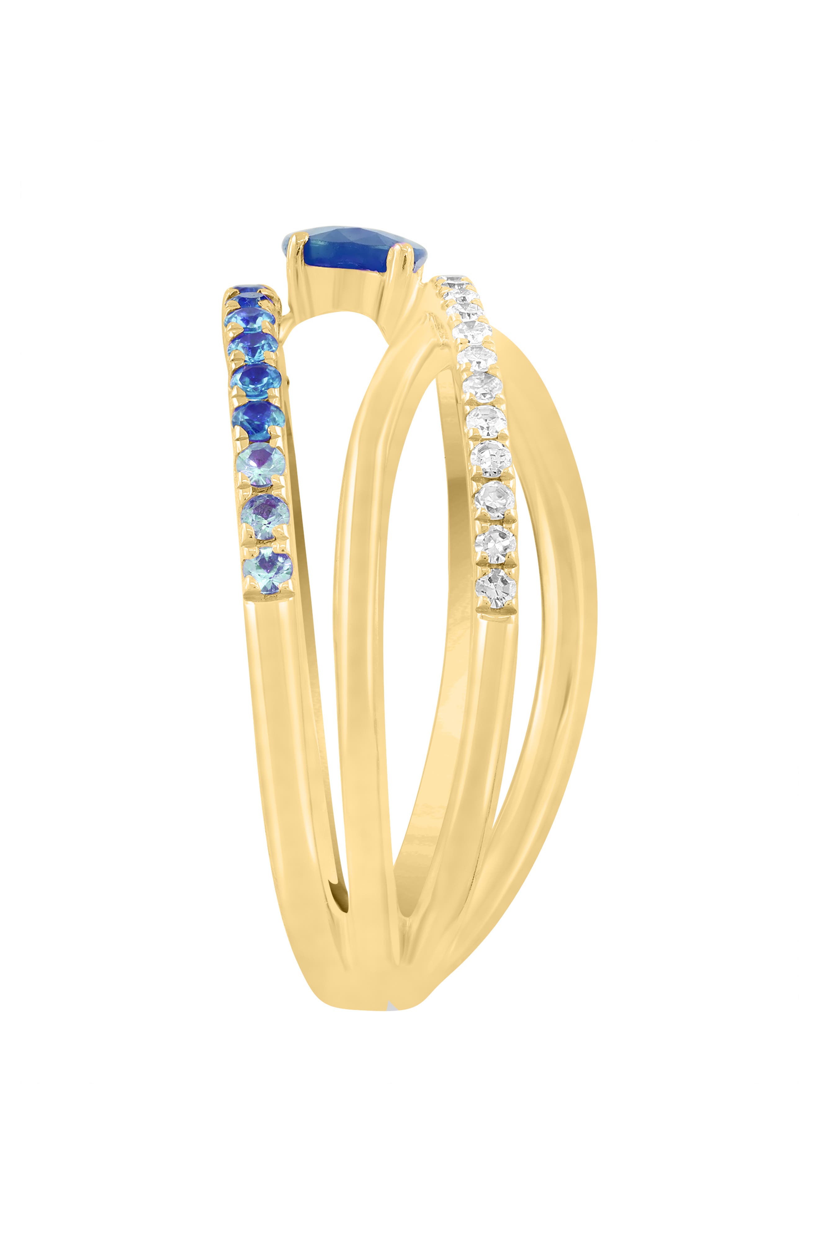 EFFY Sapphire & Diamond Multiband Ring