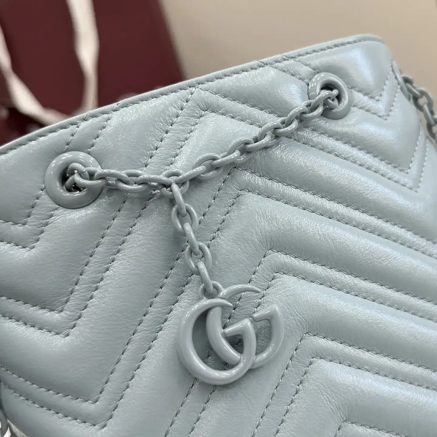 Gucci Blue Marmont GG Supreme Canvas Bucket Bag product photo from LabelPicks